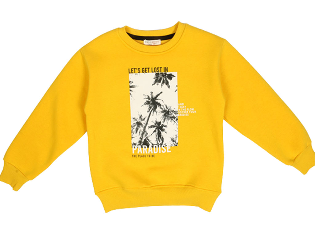 بلوز پسرانه آستین بلند طرحدار داخل کرک کیدومیدو KIDO MIDO