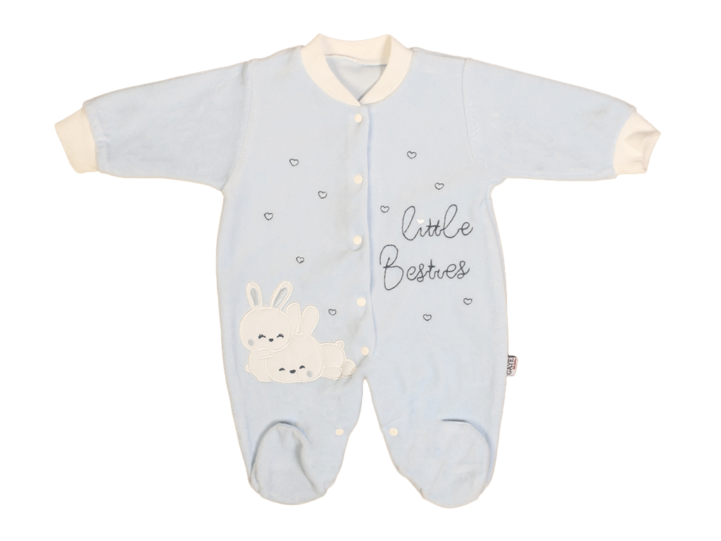 سرهمی جورابدار مخملی نوزادی پسرانه گایه G.A.Y.E