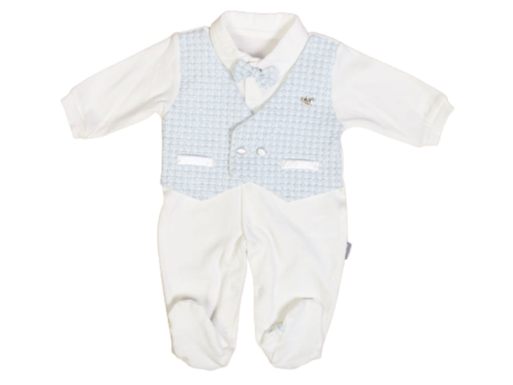 سرهمی مجلسی جورابدار نوزادی پسرانه بلو جوی BELLO JOY