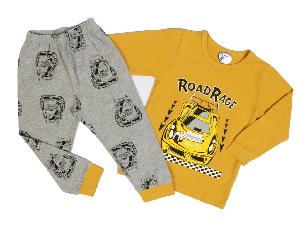 بلوز و شلوار راحتی پسرانه طرح ماشین