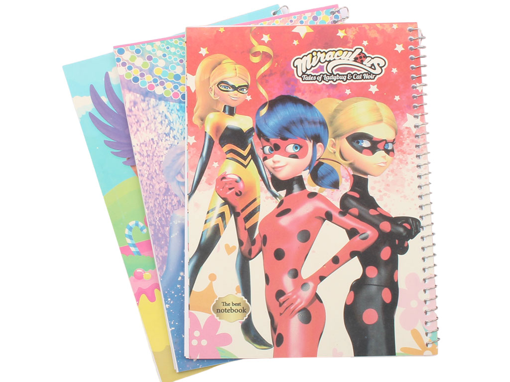 دفتر نقاشی سیمی 50 برگ جلد مقوایی فانتزی دخترانه