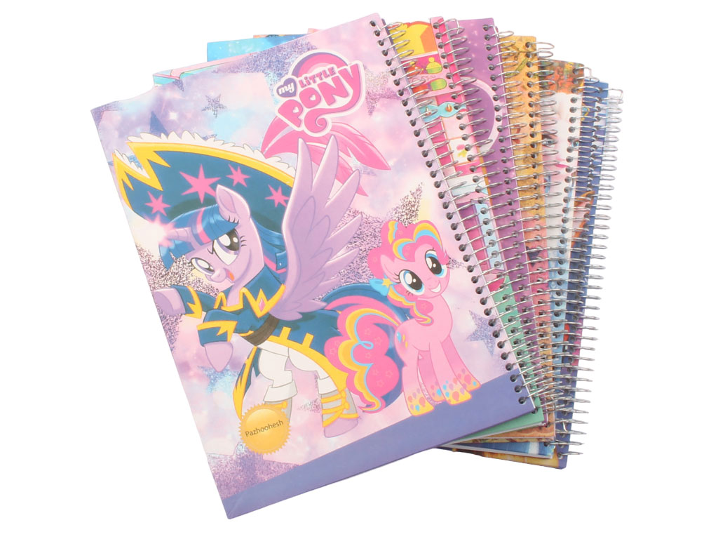 دفتر مشق سیمی 100 برگ جلد سخت فانتزی دخترانه