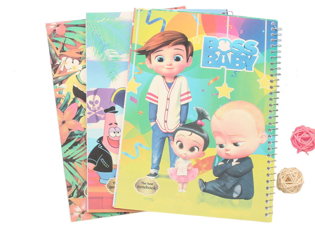 دفتر نقاشی سیمی 50 برگ جلد مقوایی فانتزی