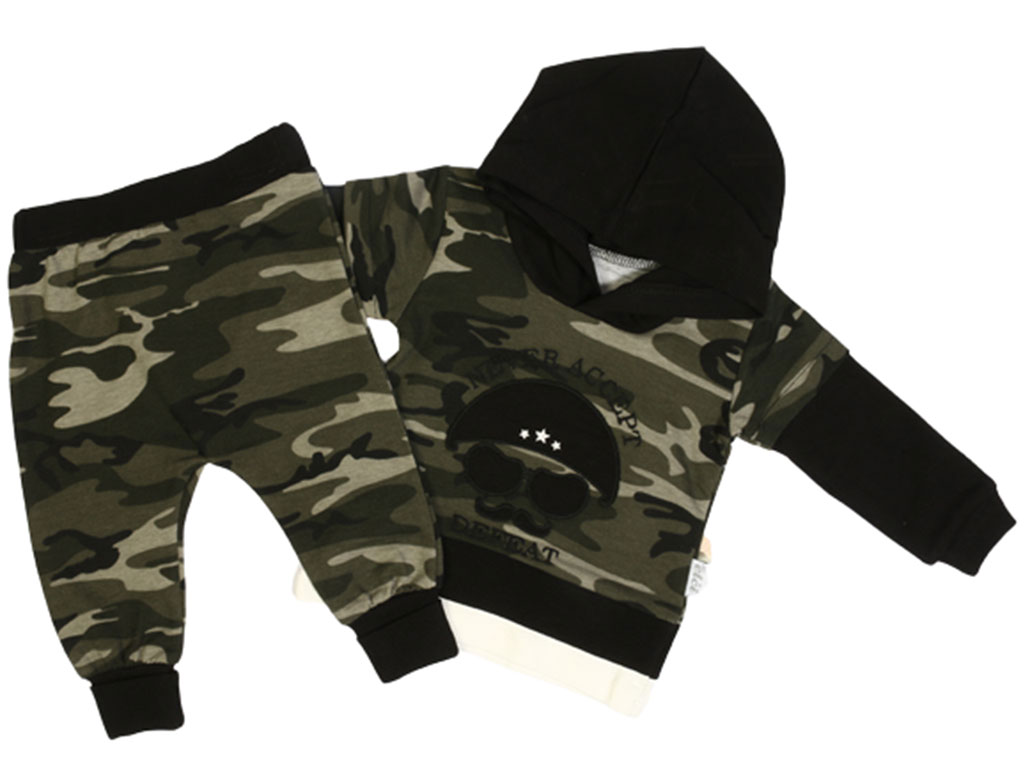 هودی و شلوار نوزادی پسرانه طرح چریکی ال سی ELCI