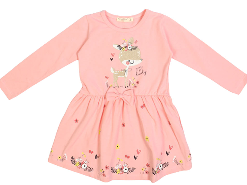 پیراهن دخترانه طرح آهو پاپ فشن POP FASHION