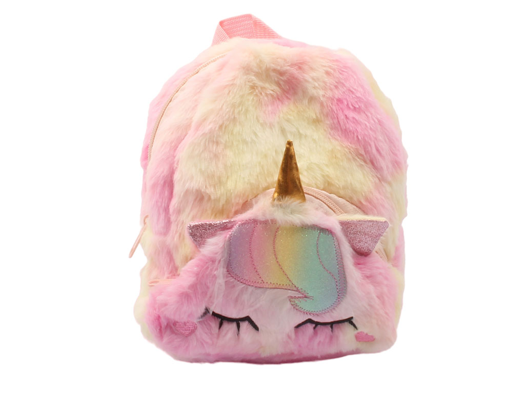 کوله پشتی دخترانه پولیشی هفت رنگ اسب تک شاخ