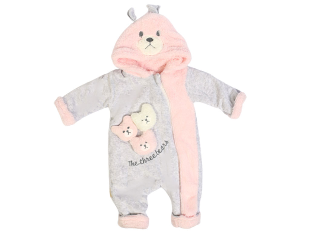 کاپشن سرهمی لاینردار توکرکی نوزادی دخترانه عروسکی نهاد ببه nehad bebe