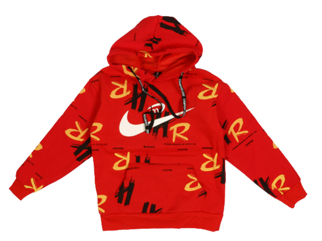 هودی داخل مخمل پسرانه طرحدار