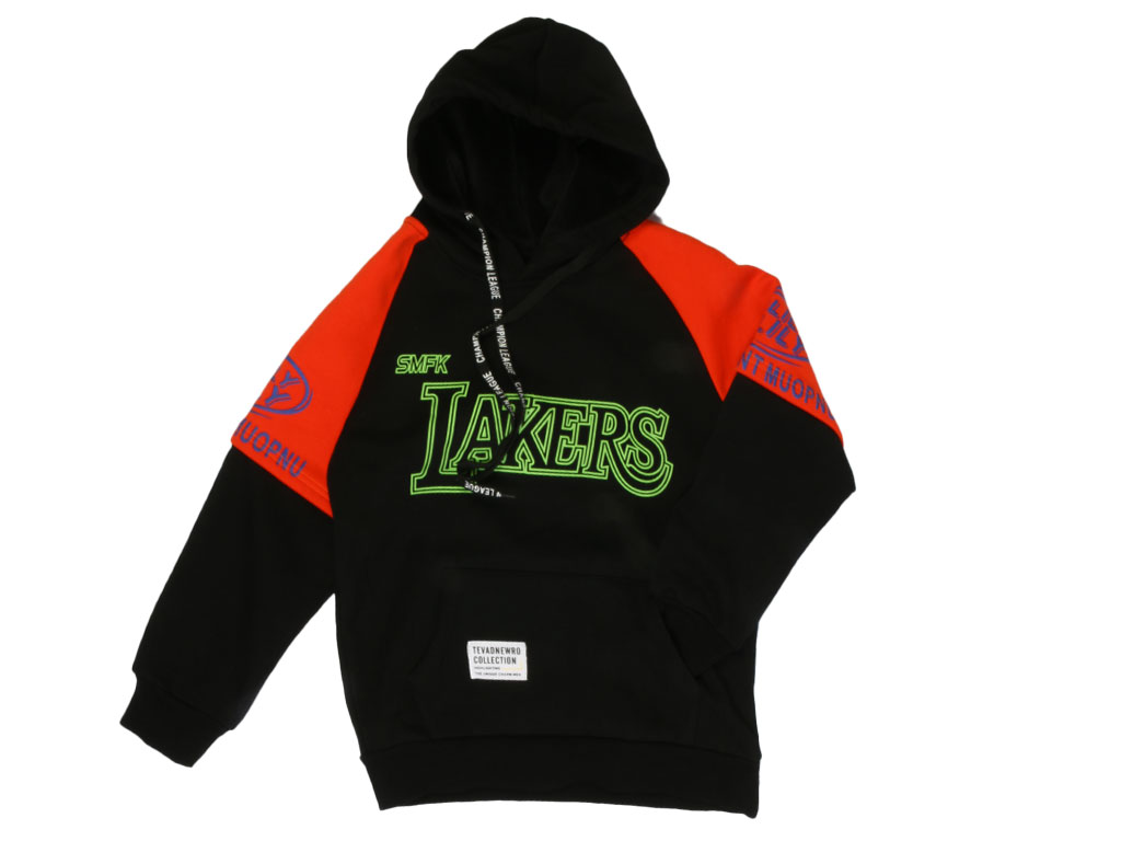 هودی داخل مخمل پسرانه پشت طرحدار