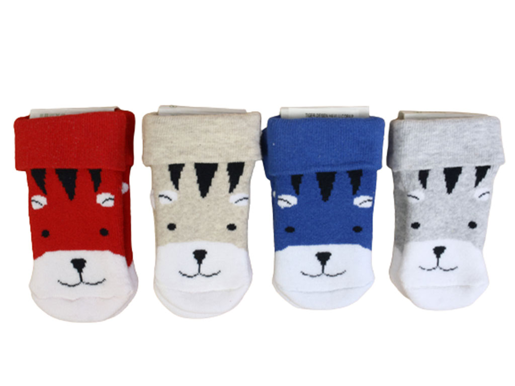 جوراب لبه دوبل حوله ای نوزادی 6-0 ماه بیرگانیک biorganic