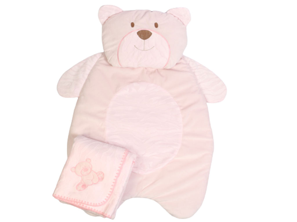 سرویس خواب نوزادی دخترانه طرح خرس مجموعه 3 عددی با بسته بندی کیفی مادرکر mother care