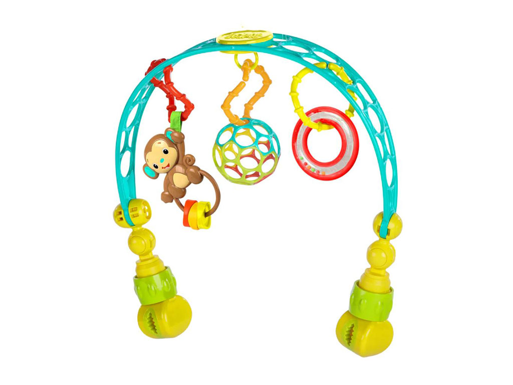 آویز کریر و کالسکه نوزادی مدل جغجغه ای برایت استارتز bright starts