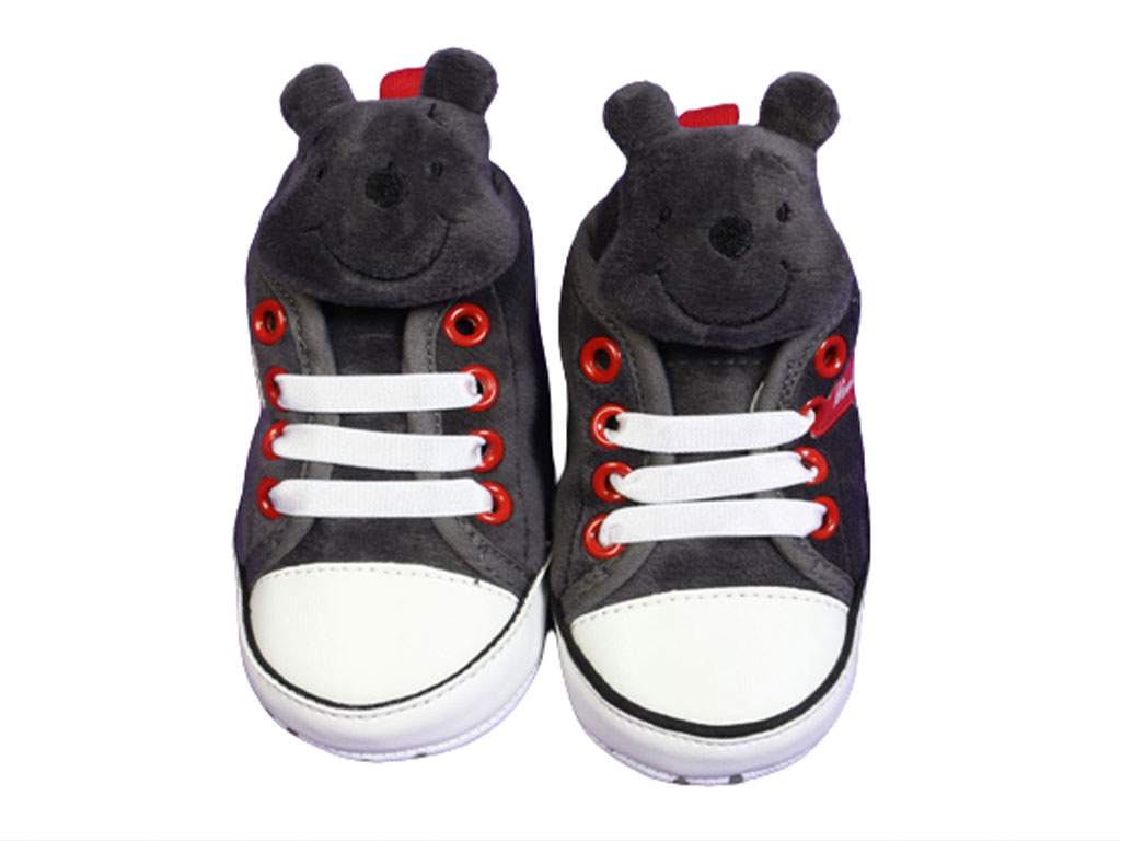 پاپوش استپ دار نوزادی طرح برجسته پو طوسی