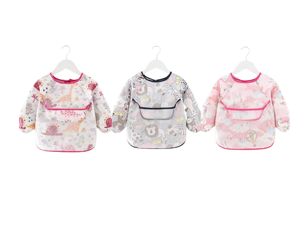 پیشبند آستین دار و طرح دار کودک