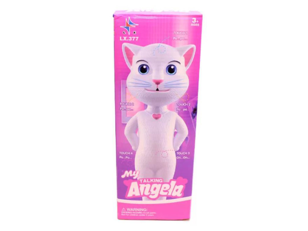 گربه آنجلا سخنگو و لمسی مدل تقلید صدا اسباب بازی