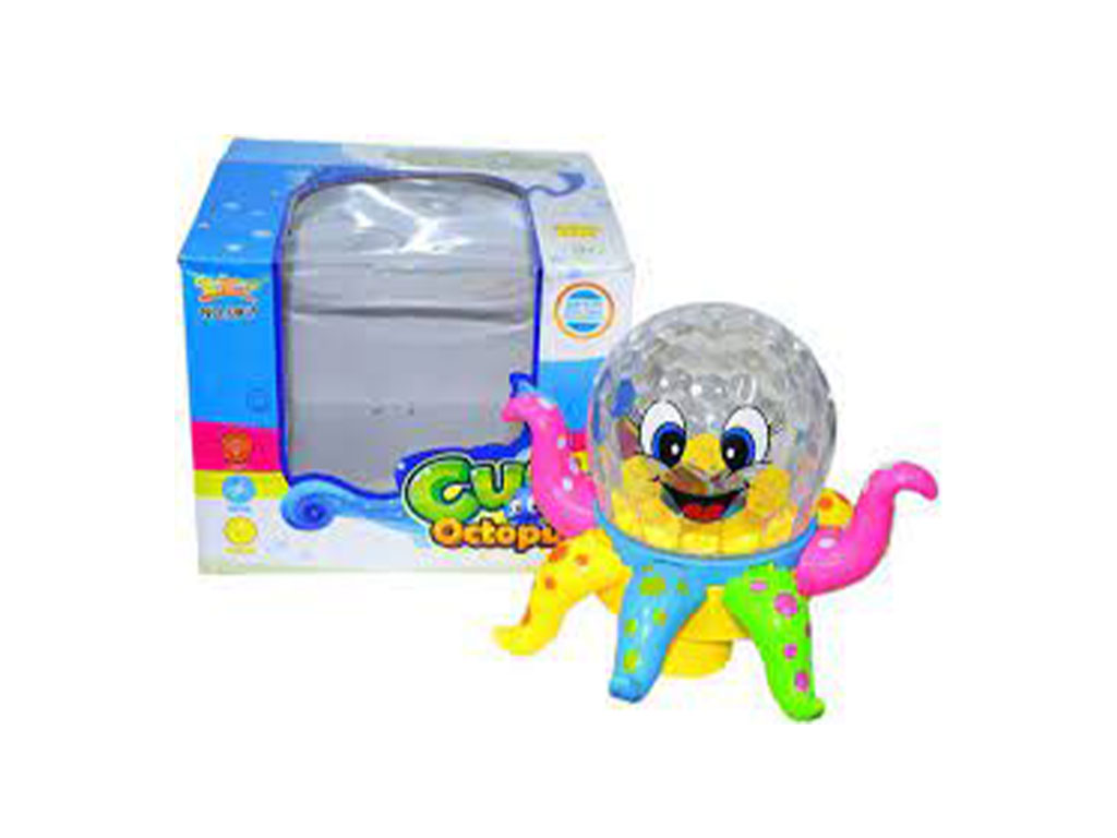 اختاپوس موزیکال و حرکتی اسباب بازی دارای رقص نور