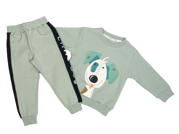 بلوز و شلوار راحتی پسرانه طرح سگ کیدو مکس kido max