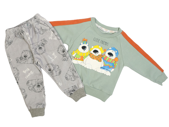 بلوز و شلوار راحتی پسرانه طرح خرس های قطبی کیدو مکس kido max