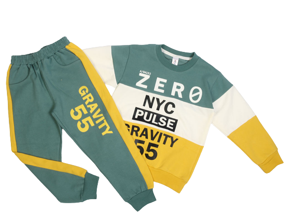 بلوز و شلوار راحتی پسرانه طرح zero ‌کیدومکس kido max