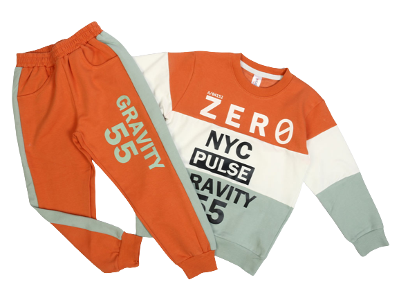 بلوز و شلوار راحتی پسرانه طرح zero ‌کیدو مکس kido max