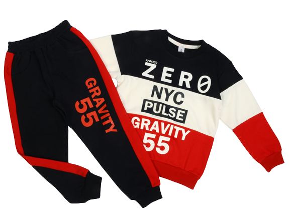 بلوز و شلوار راحتی پسرانه طرح zero ‌کیدو مکس kido max