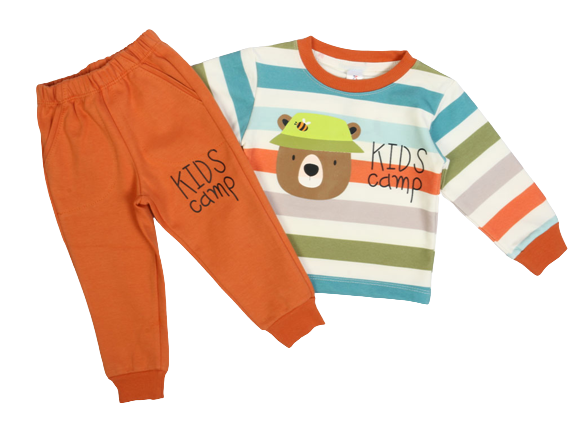 بلوز و شلوار راحتی پسرانه طرح خرس و زنبور کیدومکس kido max