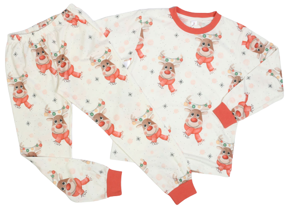 بلوز و شلوار راحتی دخترانه طرح گوزن کیدومکس kido max