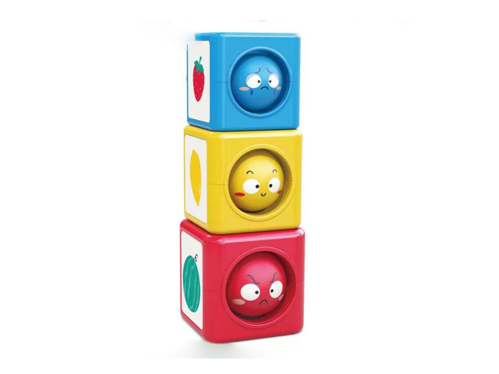 بازی فکری برج هوش مدل stack N همراه با توپ های جغجغه ای هولی تویز hola