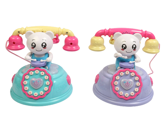 تلفن موزیکال و آموزشی اسباب بازی خرس طبل زن
