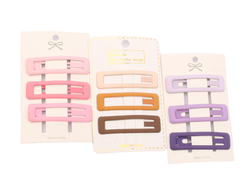 گلسر تق تقی رنگی مات (3 عددی)