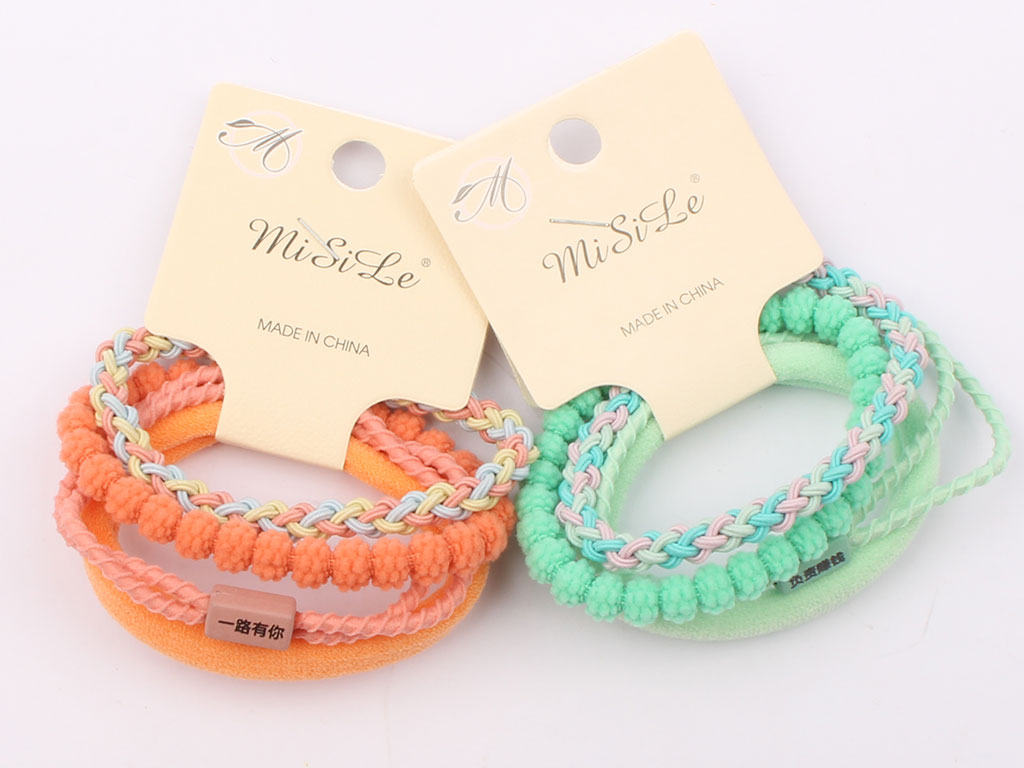 کش سر رنگی موی کودک (4 عددی)