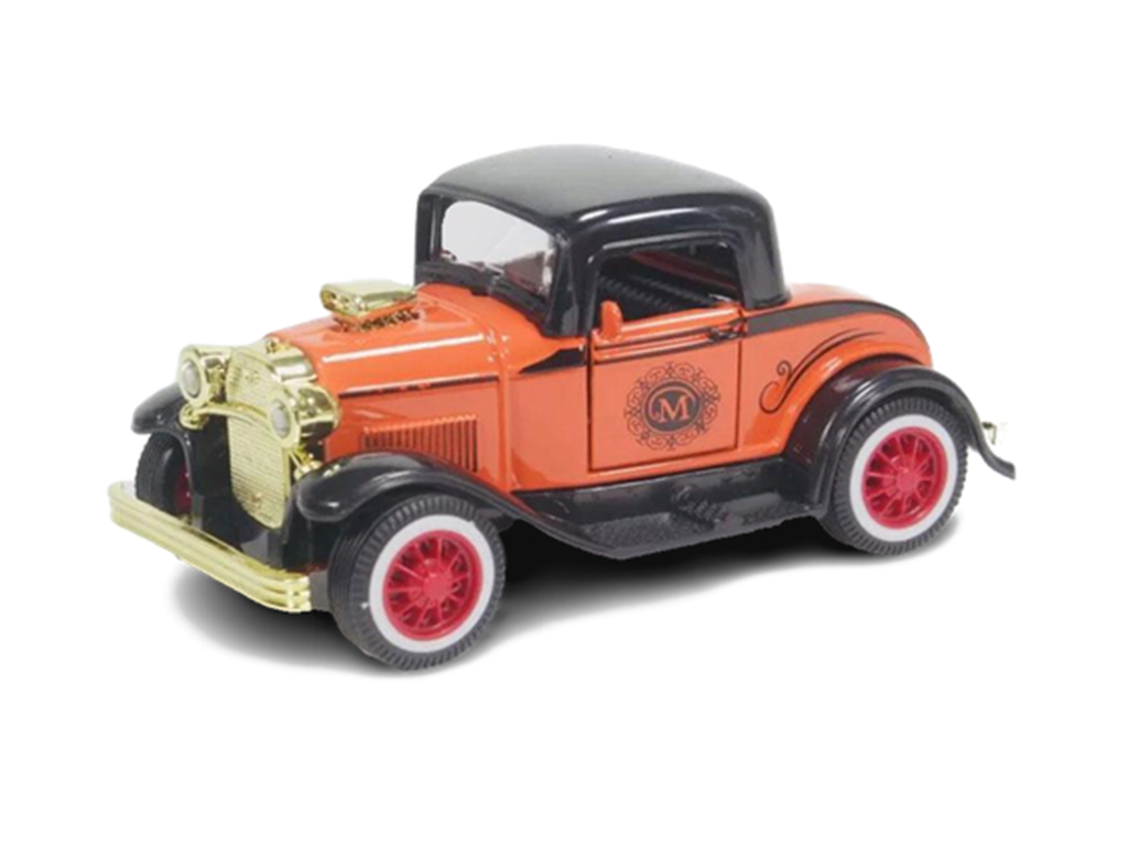 ماشین فلزی عقب کش، موزیکال و چراغدار اسباب بازی طرح ماشین های کلاسیک