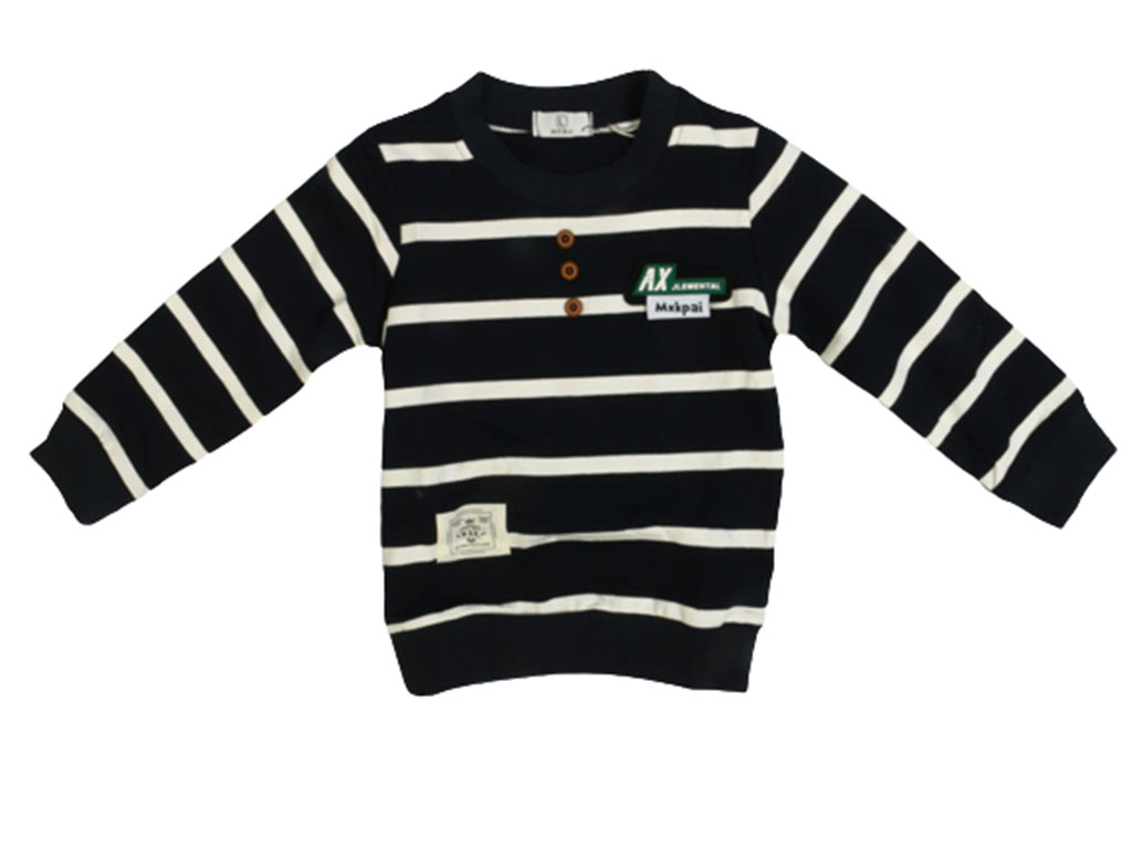 بلوز دورس پسرانه آستین بلند راه راه