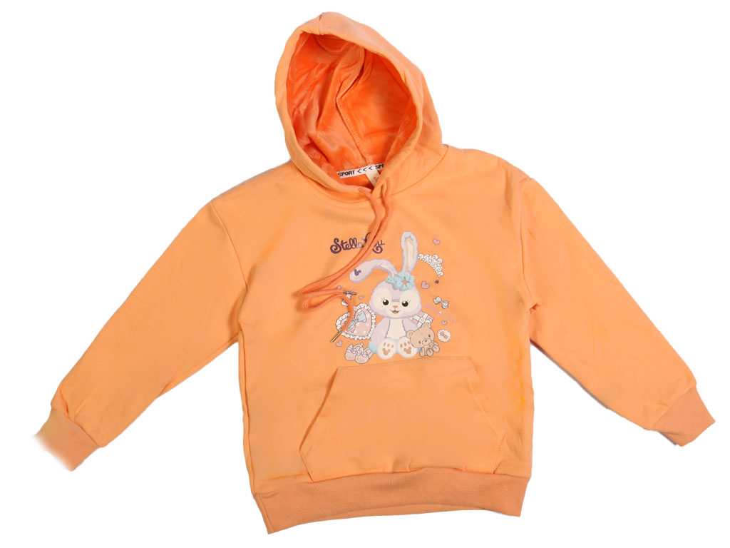 هودی داخل مخمل دخترانه طرح خرگوش