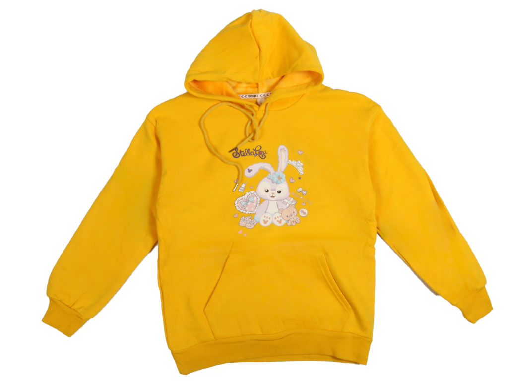 هودی داخل مخمل دخترانه طرح خرگوش