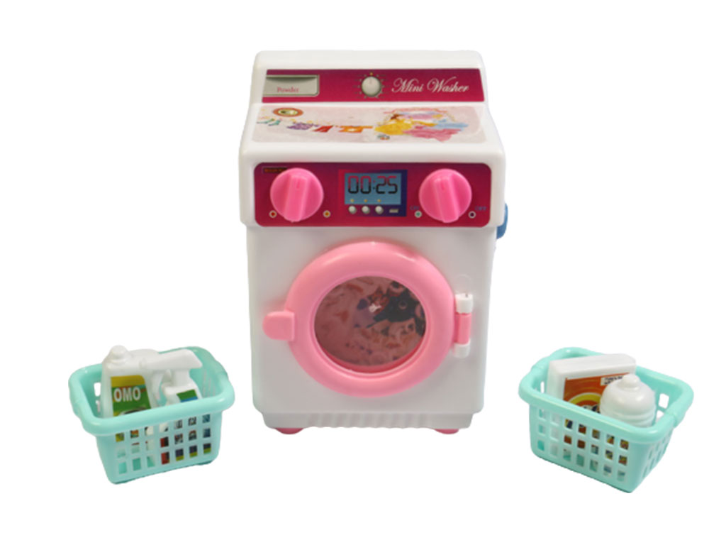 ماشین لباسشویی اسباب بازی مدل کوکی همراه با لوازم بهداشتی