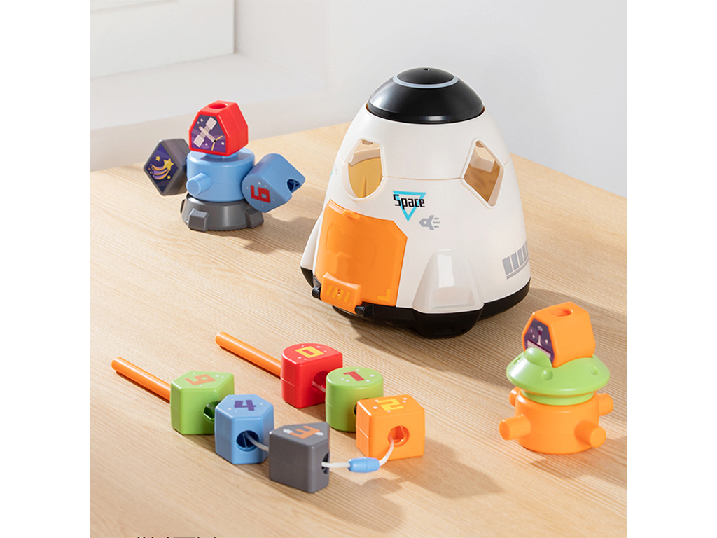 سفینه فضایی دومنظوره جادویی پازلی اسباب بازی و بازی ساختنی هولی تویز hola