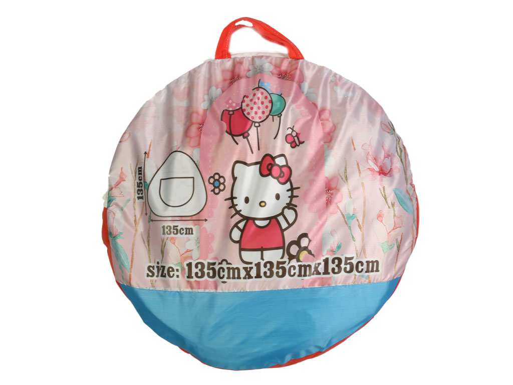 چادر کودک فنری و شمعی 130 و 135 سانتی متری با طرح شخصیت های کارتونی دارای کیف