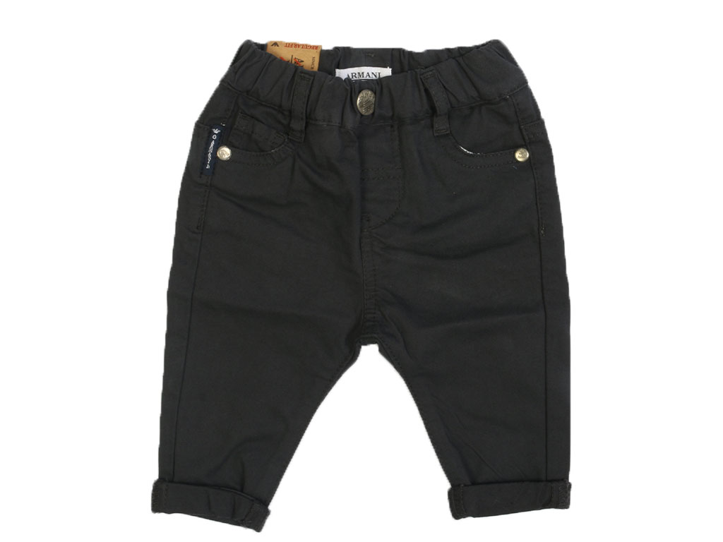 شلوار کتان نوزادی کمرکش نوک مدادی آرمانی ARMANI
