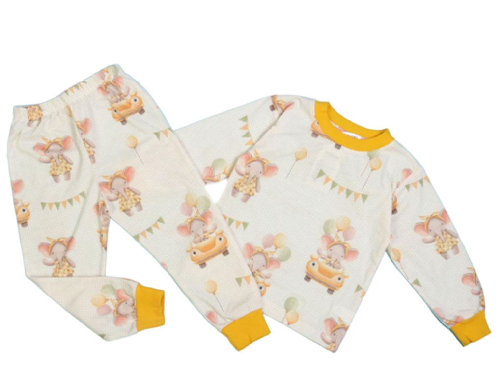 بلوز و شلوار راحتی دخترانه طرح فیل کیدومکس Kido max