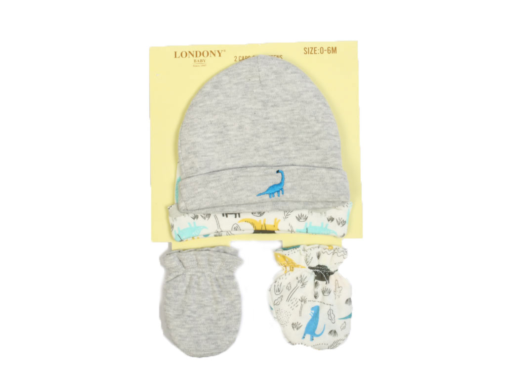 ست دو عددی کلاه و دستکش نوزادی لاندونی بیبی londony baby