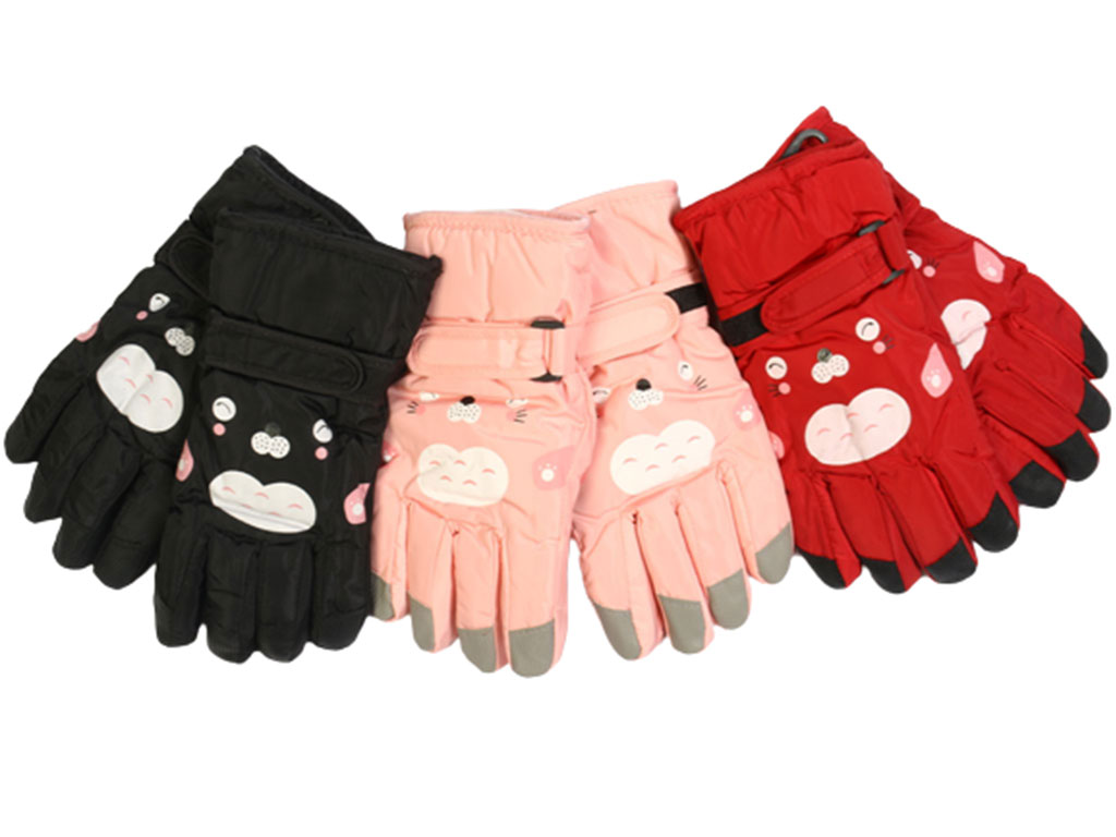 دستکش ضدآب و داخل کرکی کودک طرح گربه