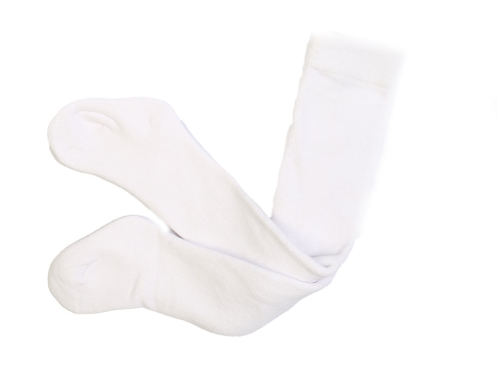 جوراب شلواری حوله ای سفید