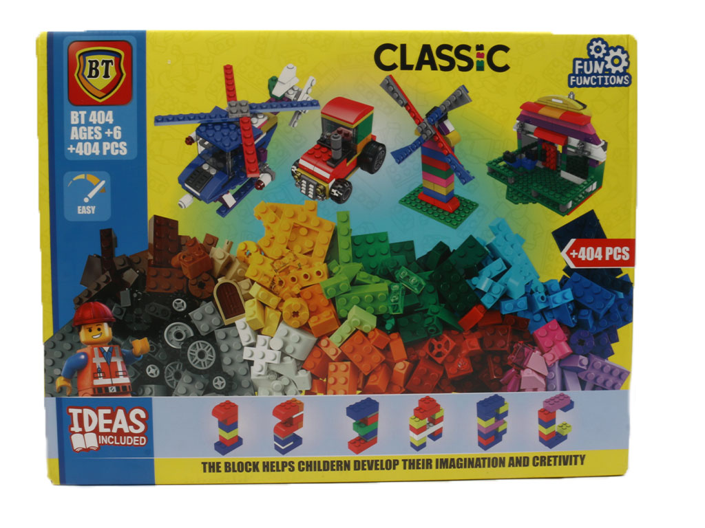 بلوک ساختنی (لگو کلاسیک) 404 قطعه بنار تویز BANAR TOYS