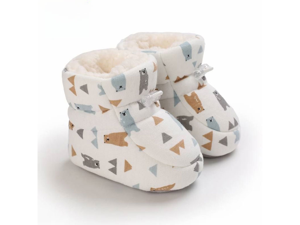 پاپوش استپ دار نوزادی طرح نیم بوت