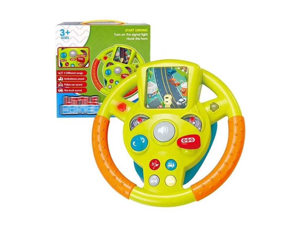 فرمان موزیکال اسباب بازی مدل لیتل درایور little driver دارای پایه چسبان