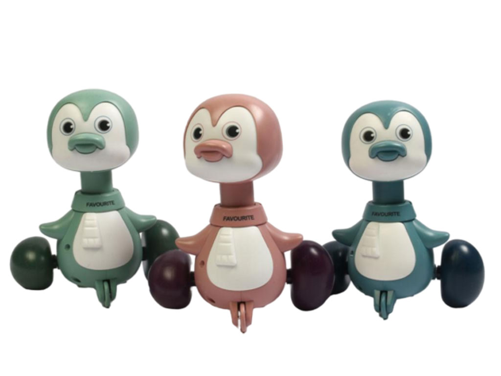 پنگوئن فشاری اسباب بازی مدل جغجغه ای