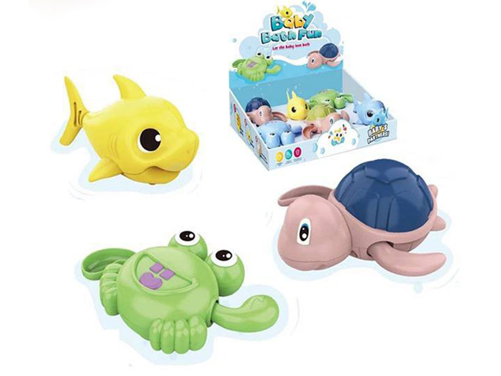 اسباب بازی حمام مدل حیوانات دریایی کوکی شناگر مخصوص وان و استخر