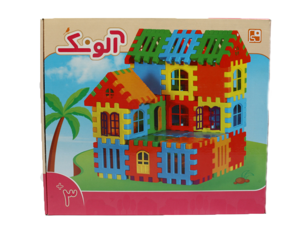 بلوک ساختنی ساختمان سازی مدل آلونک 76 قطعه فکرا گیم fekra game