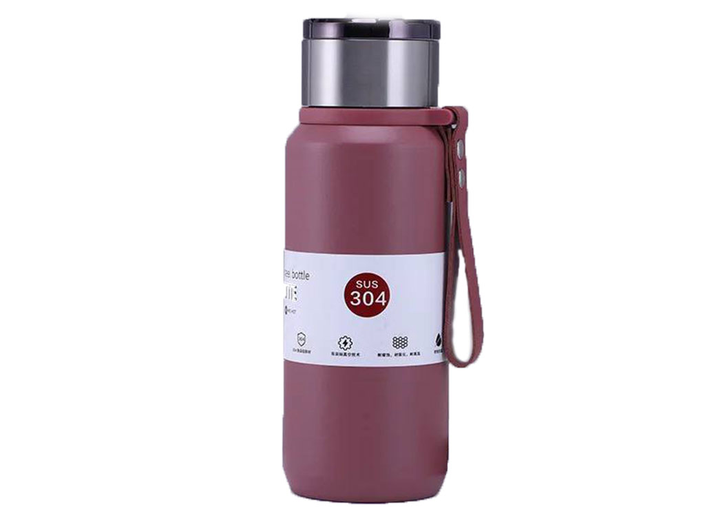 فلاسک استیل 600 میلی لیتر به همراه توری صافی و بند آویز